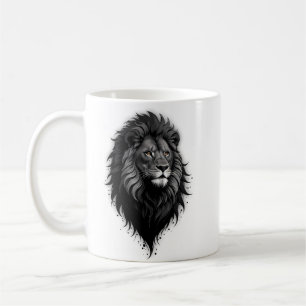 Wild Grace: striking portrait of a lion Coffee Mug