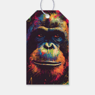 Wild Graffiti Urban Jungle Gorilla Gift Tags