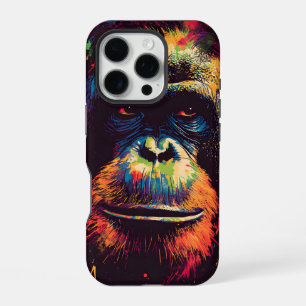 Wild Graffiti Urban Jungle Gorilla iPhone 16 Pro Case