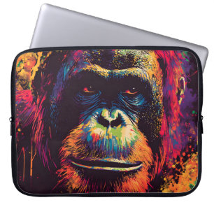 Wild Graffiti Urban Jungle Gorilla  Laptop Sleeve