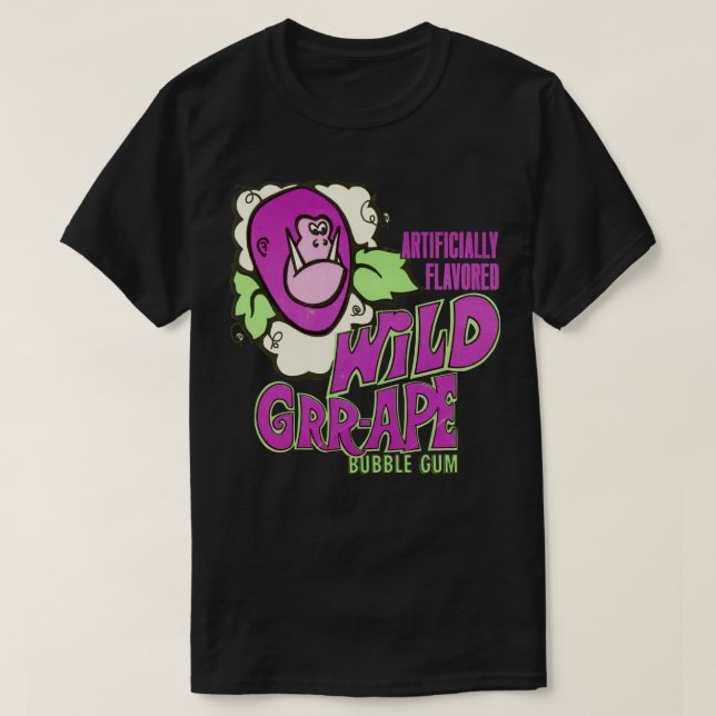 Wild Grape Bubble Gum T-Shirt (Design Front)