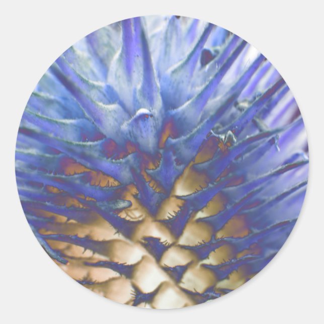 Wild Grass Blue Flame Sticker (Front)