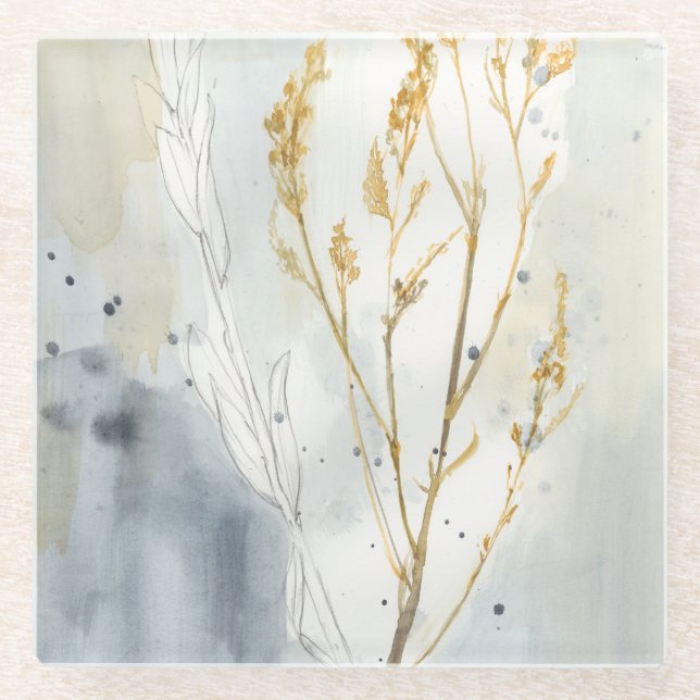 Wild Grass Glass Coaster (Front)