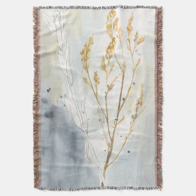 Wild Grass Throw Blanket (Front Vertical)