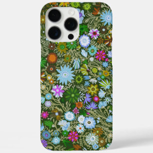 Wild Green Field Blooms iPhone 16 Pro Max Case
