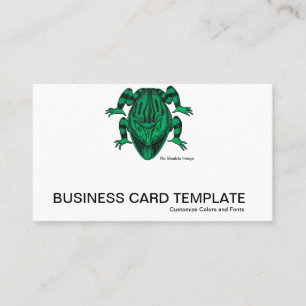 Wild Green Reptiles The Toad Business Card