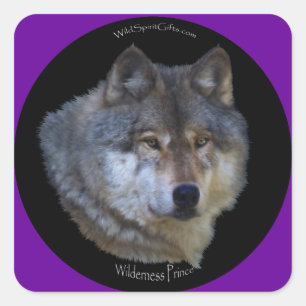 WILD GREY WOLF Stickers