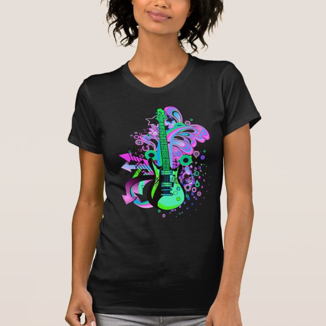 Wild Guitar (black) T-Shirt (Front)
