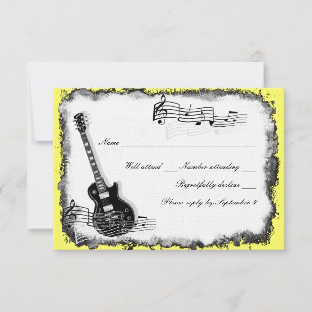 Wild Guitar Yellow Music RSVP (Front)