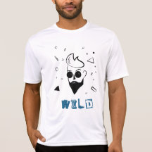 Wild Guy - Sketched Man in Black, White & Blue