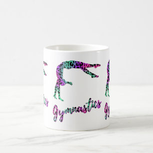 Wild Gymnastics Girl   Animal Print Gymnastics Coffee Mug