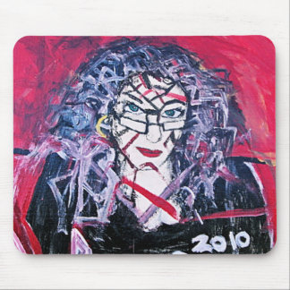 WILD HAIR ABSTRACTION MOUSE PAD
