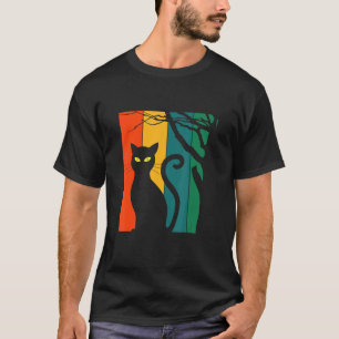 Wild Halloween Black Cat Novelty Graphic S Cool De T-Shirt