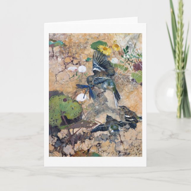 Wild Hare (Rabbit) Studies, Bruno Liljefors Card (Front)