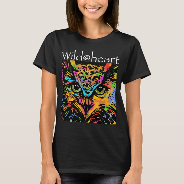 Wild@heart owl rainbow animals T-Shirt (Front)