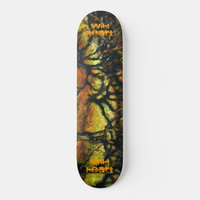 Wild Heart Scateboard with Trees Skateboard (Front)