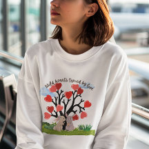 Wild heart tamed by love girls hoodie