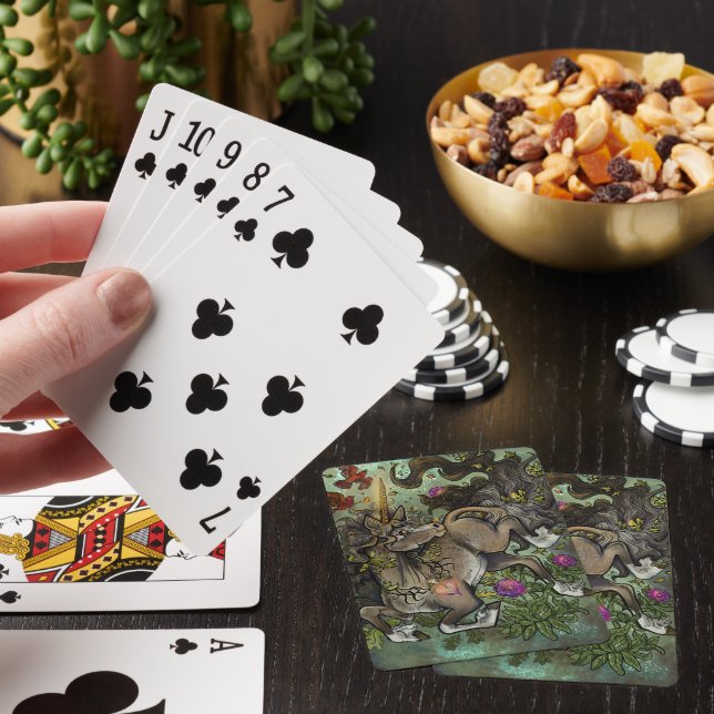 Wild Hearted Unicorn Playing Cards (In Situ)