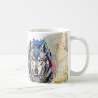 Wild Hearts | Alpha and Luna Wolf Design Coffee Mug