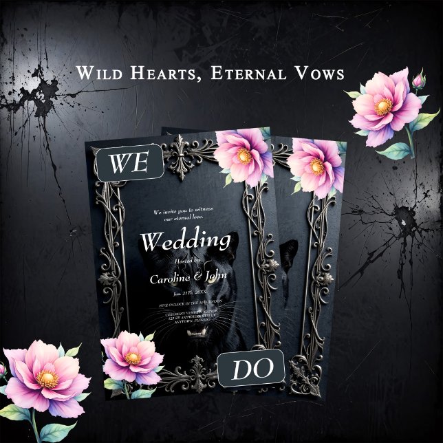 Wild Hearts, Eternal Vows.  Invitation (Creator Uploaded)