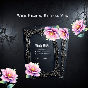 Wild Hearts, Eternal Vows. RSVP Card