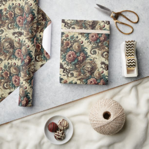 Wild Hearts & Gaunt Dogs – Gothic Victorian Wrapping Paper