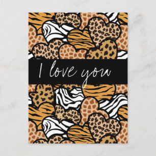 Wild hearts I love you Postcard