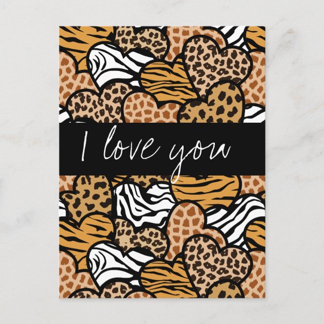 Wild hearts I love you Postcard (Front)
