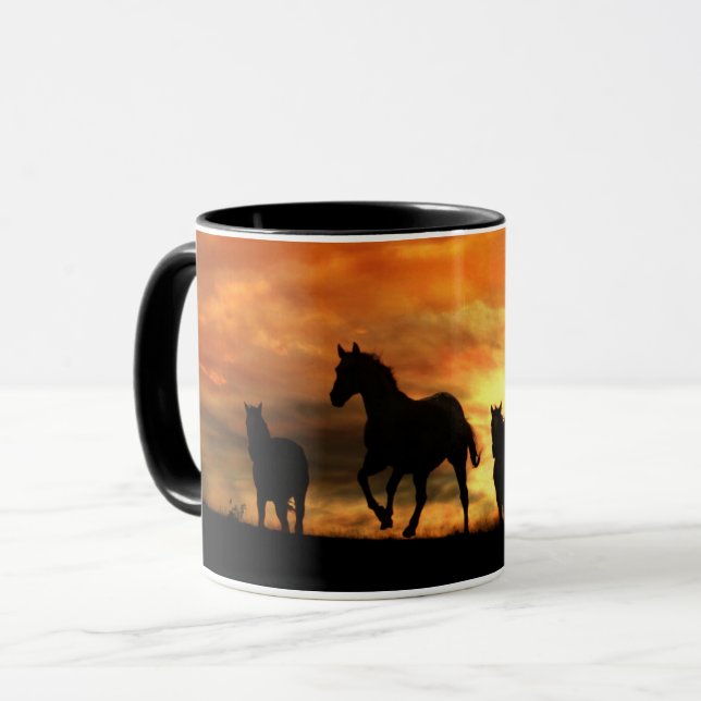 Wild Herd of Horses Mug (Front Left)