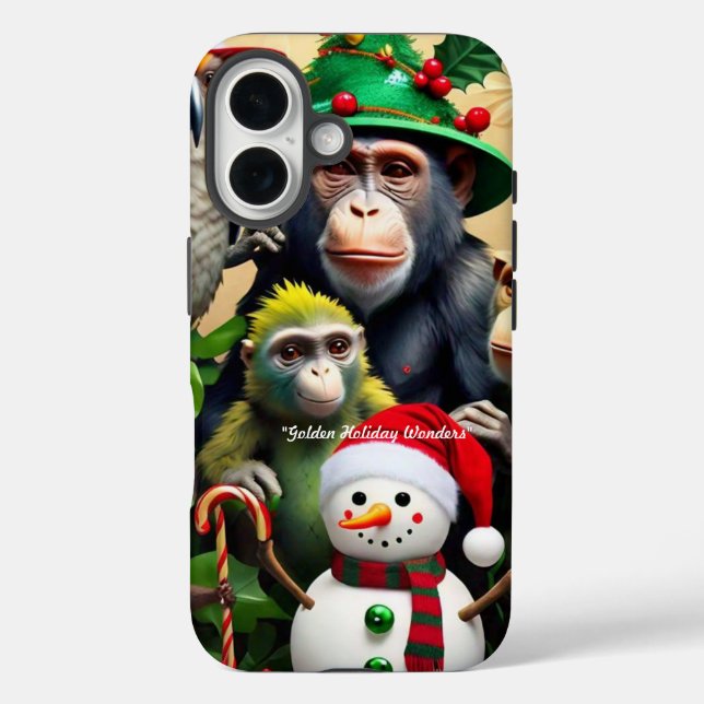 "Wild Holiday Cheer" Case-Mate iPhone Case (Back)