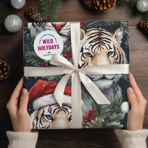 Wild Holidays Tiger Safari Wrapping Paper