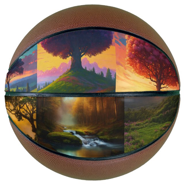 "Wild Hoops: Nature-Inspired Basketball for Outdoo (Front)