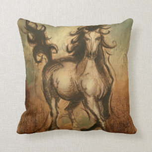 Wild Horse and Warm Colours Cushion