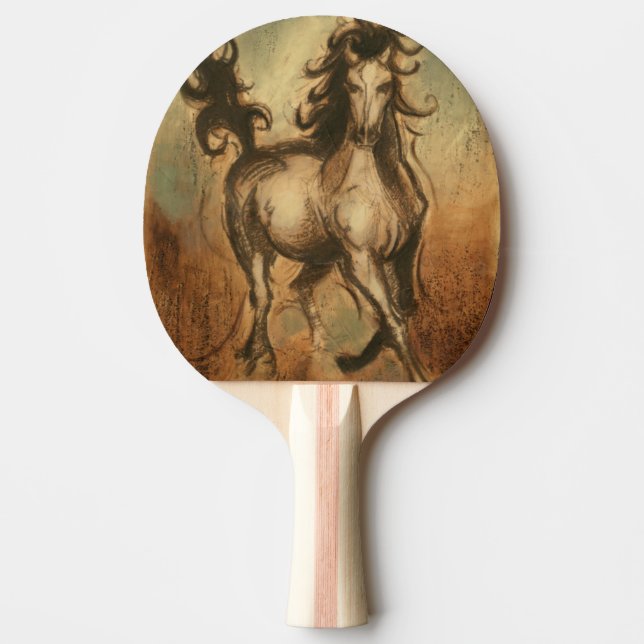 Wild Horse and Warm Colours Ping Pong Paddle (Front)