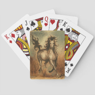 Wild Horse and Warm Colours Playing Cards