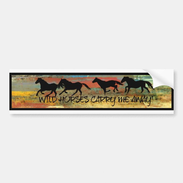 Wild Horse bumper sticker (Front)