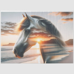 Wild Horse Chincoteague Island Decoupage Paper