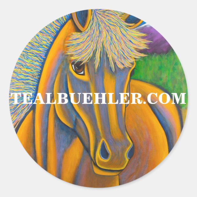 Wild Horse Classic Round Sticker (Front)