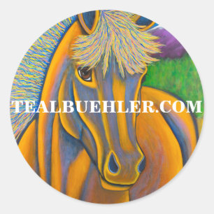 Wild Horse Classic Round Sticker