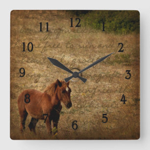 Wild Horse Clock