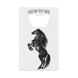 Wild Horse Credit Card Bottle Opener Custom Text