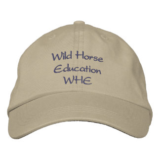 Wild Horse Education WHE Khaki Embroidered Hat