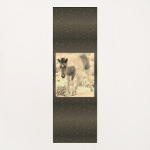 Wild Horse Foal with Stars Yoga Mat