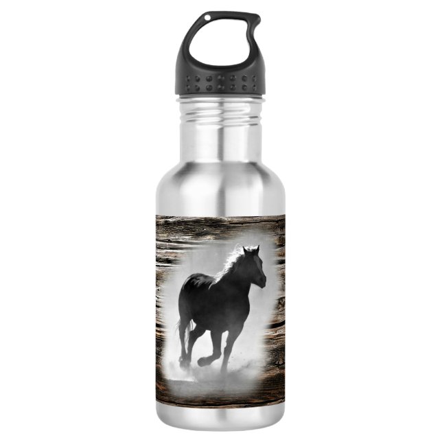 Wild Horse Galloping 532 Ml Water Bottle (Front)