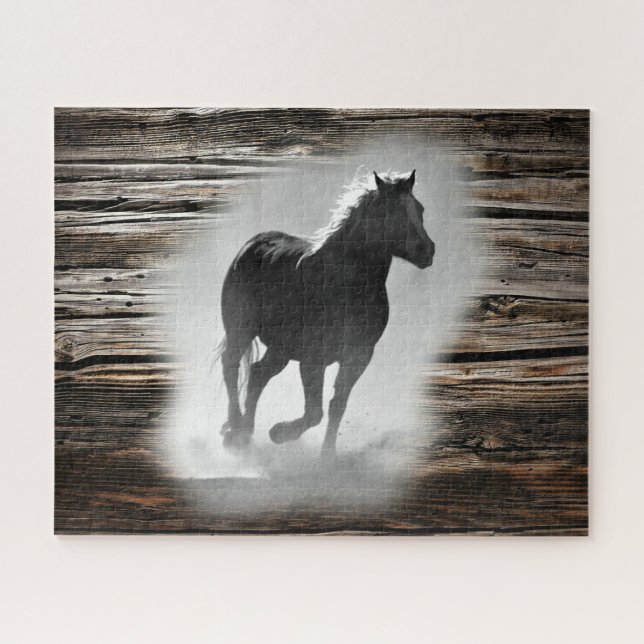 Wild Horse Galloping Jigsaw Puzzle (Horizontal)