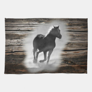 Wild Horse Galloping Tea Towel