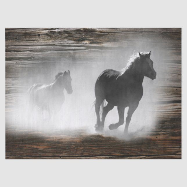 Wild Horse Galloping Tissue Paper (Front)