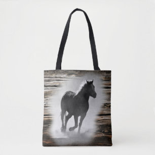 Wild Horse Galloping Tote Bag
