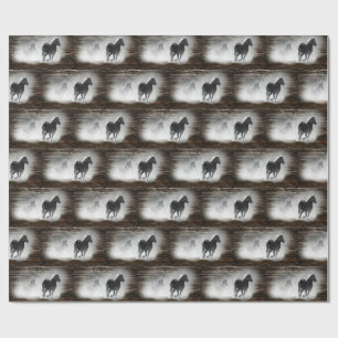 Wild Horse Galloping Wrapping Paper