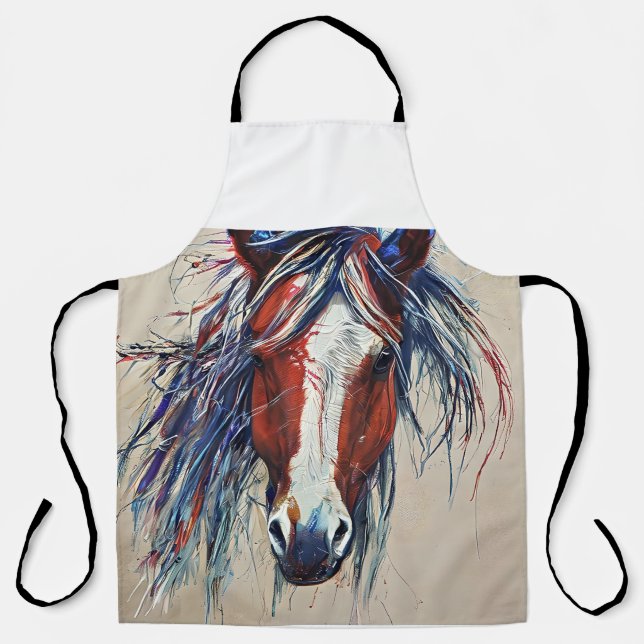 wild horse image apron (Front)